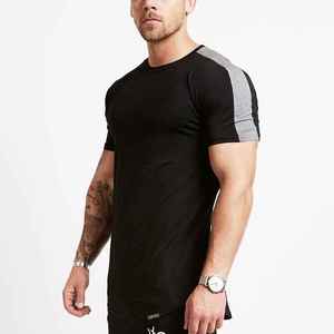 Camiseta de entrenamiento personalizada al por mayor para hombres Fitness activo Gimnasio Ropa deportiva atlética Slim Fit Transpirable de punto Cuello redondo en la parte delantera - Product Image 2