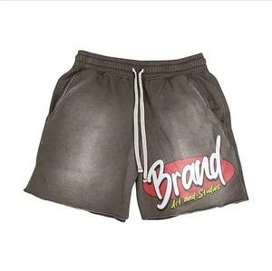 New 2026 Custom Printed Breathable Plus Size Summer T Shirt and Sweat Shorts <b>Set</b> for Men - Product Image 3