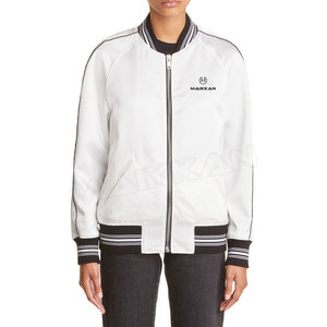 Blouson aviateur élégant pour femmes Design personnalisable sur toile unie Coton respirant Remplissage Service OEM disponible - Product Image 2
