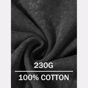 Matériaux de qualité supérieure Mans ensemble court manches t-shirts lavage à l'acide t-shirt surdimensionné Vintage 2 pièces ensemble hommes t-shirt hommes ensemble - Product Image 3