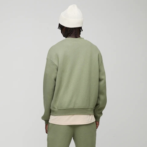 Sudadera con Capucha Extra Grande para Hombre, de Algodón Grueso de 480 g/m², con Bordado Invernal, Corte Holgado y Hombros Caídos - Product Image 3