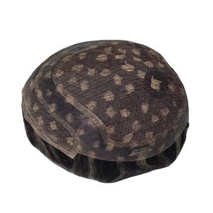 Perruque et toupet 100% cheveux humains, cheveux vierges chinois Remy, prothèse Taz Hair BD Lace Front Water Wave - Product Image 4