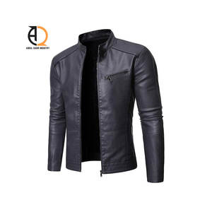 Chaqueta de Invierno Personalizada con Cremallera, Bordado Completo, Algodón, Cuero Grueso, Corte Cuadrado, Chaqueta de Cuero Extra Grande con Cremallera para Hombre - Product Image 2