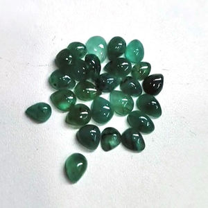 700 pièces d'émeraude zambienne naturelle 3 4 5mm ronde 4x3mm 5x4mm 7x5mm cabochon de poire ovale 256 cts lot Iroc vente qualité US $144 - Product Image 5