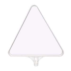 Ensemble de cônes de signalisation et de balises réfléchissantes classiques blancs, type œil de chat, avec clou routier solaire en aluminium durable pour la sécurité routière - Product Image 3