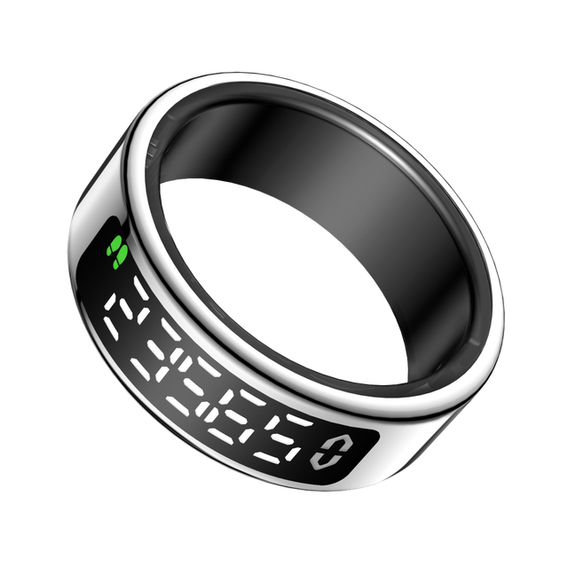 Smart Ring Alloy IP68 Waterproof LED Display Touch Screen App Control Health Monitor Sleep Tracker 4G Android iOS Compatible