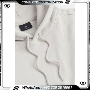 Sweat à capuche surdimensionné en coton éponge française 400gsm personnalisé de haute qualité Épaule tombante en polaire épaisse avec motif brodé pour l'hiver - Product Image 6