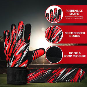 Guantes de Portero Profesionales de Alta Calidad, Dedos Completos, Impermeables, Correa de Muñeca Ajustable, Transpirables, Látex de 4 mm para Adultos y Niños - Product Image 4