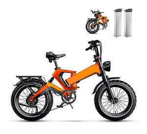 Bicicletta Elettrica Pieghevole 1000W (Picco 2000W) per Adulti, 35MPH 100 Miglia, Batteria Rimovibile 48V 25Ah, Pneumatici Fat 20\" x 4.0 - Product Image 1