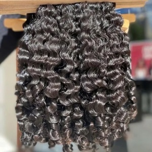 Meilleur prix vendeurs de extensions de cheveux humains vierges birmans à cuticules alignés de cheveux frisés vierges bruts - Product Image 1