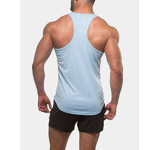 Camiseta sin mangas informal para hombre, colores sólidos, 100% algodón, tela transpirable ligera, estilo sin mangas, ideal para gimnasio, camiseta sin mangas con tirantes para hombre - Product Image 3
