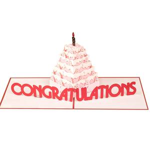 Carte de vœux 3D pop-up pour gâteau d'anniversaire, avec enveloppe, artisanat papier, carte de vœux 3D, carte d'anniversaire, événement spécial - Product Image 2