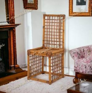 Vintage Rattan Dining <b>Chair</b> Handicraft Bamboo Wood <b>Breakfast</b> Kitchen Pub High <b>Chair</b> for Living Room Cafe Restaurant Modern - Product Image 6