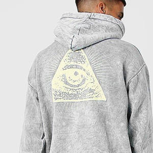 Sudadera con Capucha Premium Lavada al Ácido 2026, Estilo Urbano, OEM, Felpa de Algodón Grueso, Acabado Vintage, Tallas Grandes, MOQ Bajo, Envío Rápido de Fábrica - Product Image 3