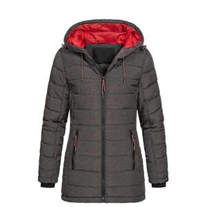 Blouson matelassé pour femme, tricoté sur mesure, imprimé avec votre logo, écologique, respirant, hiver 2026, service OEM - Product Image 2