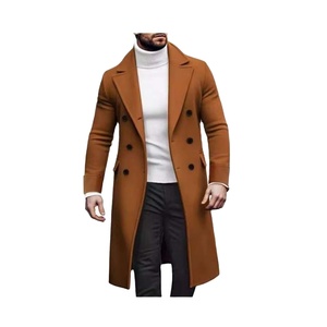 Nuevo Abrigo Cruzado de Algodón Orgánico con Cinturón y Hebilla, Abrigo para Hombre 100% Algodón, Corte Entallado, Transpirable y Largo - Product Image 4