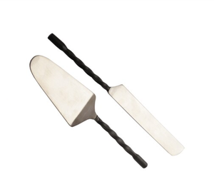 Best Price Handmade Twisted Handle Stainless Steel <b>Cake</b> <b>Tools</b> Set With Silver Polished Wedding <b>Cake</b> Server Sets - Product Image 1