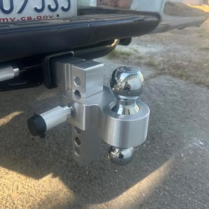 Supports de remorquage réglables Vypart de 6 pouces en aluminium chromé pour boules de remorquage en acier, compatibles avec les récepteurs de 2 pouces pour remorques - Product Image 6