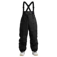 Nouveau Pantalon de Ski Homme 2025 Léger Anti-UV 100% Polyester avec Bretelles Rembourrées Respirant Chaud Coupe-Vent pour Snowboard et Ski
