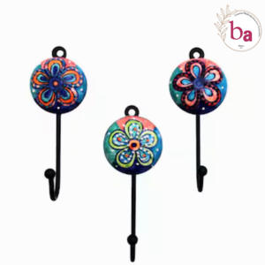 Handcrafted Ceramic Heart Tile Wall <b>Coat</b> <b>Hooks</b> & Keychain Hanger Premium Product Category - Product Image 5