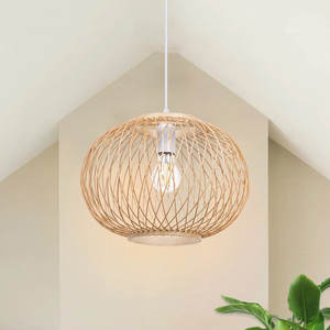 Lámpara colgante de bambú tejida moderna hecha a mano hermosa hecha a mano para la decoración de su hogar - Product Image 6