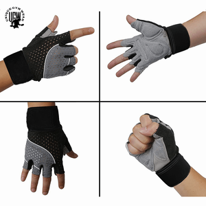 Guantes de Cuero Unisex para Levantamiento de Pesas, con Cierre de Cordones y Diseño Envolvente, para Gimnasio, Fitness y Fisicoculturismo - Product Image 2