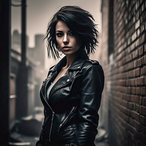 Chaqueta de cuero para mujer, abrigo de moto de cuero a la moda, abrigo básico de cuero para motocicleta con cuello vuelto para mujer - Product Image 6