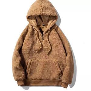Gran oferta de sudaderas con capucha de lana de invierno para hombre 100% algodón transpirable básico Color sólido logotipo personalizado de talla grande para hombres y mujeres - Product Image 1