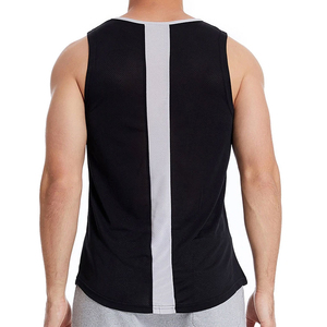 เสื้อกล้ามผู้ชายเนื้อผ้าฝรั่งเศสเทอร์รี่ 100% คอตตอน ซักง่าย น้ำหนักเบา ระบายอากาศ แห้งเร็ว เป็นมิตรกับสิ่งแวดล้อม คอกลม - Product Image 4