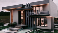 Villa en acier préfabriquée de luxe Maison intelligente dimension personnalisée courte période Villa en acier léger Villa familiale préfabriquée 3 pièces