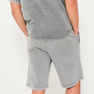 Conjunto de Chándal de Felpa Personalizado, Camiseta y Pantalones Cortos, Estilo Vintage con Hombros Caídos, Conjunto Deportivo de Invierno de Peso Pesado - Product Image 6