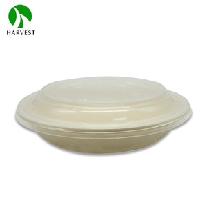 Assiettes rondes jetables pour salade rose, <span class=keywords><strong>Risotto</strong></span>, serviettes et plats à emporter - Product Image 1