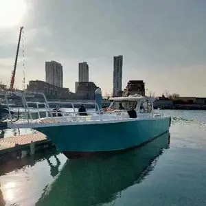 Mini Yacht Sportboot Fabrik Verkauf 28ft 6 Sitze Menge Geschäft OEM Sea Layer Motor Lagerung Anhänger Boden zum Verkauf