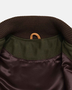 Nouveau look personnalisé logo brodé lâche décontracté pas cher prix meilleure qualité sur mesure Satin Bomber veste Vintage Letterman veste - Product Image 5