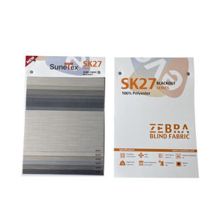 Nuevo diseño 100% bloque de poliéster luz venta directa de fábrica promoción Sheer Elegance cebra persianas telas para tratamiento de ventanas - Product Image 2