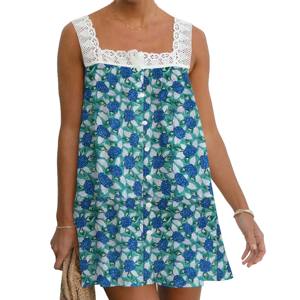 Elegant Hand Block Printed Indian Style Cotton Midi <b>Dress</b> For Bohemian Style Casual Hand Made Cotton Fabric <b>Dress</b> For Women Girl - Product Image 1