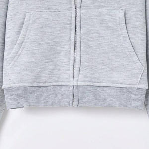 Haute qualité hommes XL poids lourd coton sweat confortable pull court fermeture éclair blanc fausse fourrure personnalisé Streetwear - Product Image 3