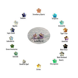 Pendientes de Amazonita con Forma de Estrella al por Mayor, Joyería de Moda para Mujer - Product Image 3