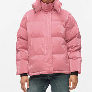 Nouvelle veste d'hiver coupe-vent pour femme à manches longues en duvet / Vente en gros, vêtements décontractés OEM, vestes matelassées à fermeture éclair intégrale pour femmes 2026 - Product Image 3