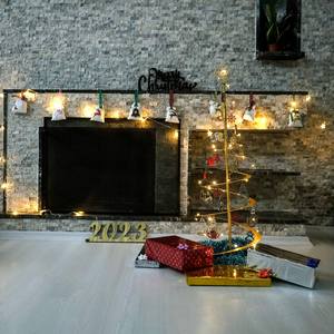 Adorno Navideño Moderno de Metal, Ecológico, Excelente Regalo, Decoración Navideña para el Hogar, Fiesta de Año Nuevo, Adornos Colgantes de Navidad - Product Image 3