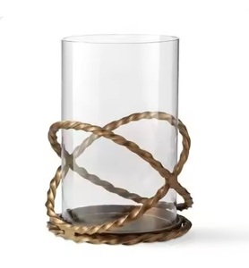 Modern Handmade Golden Candle Holder <b>Table</b> <b>Top</b> Decor From India Hot Selling Home <b>Decoration</b> Lighting Accessory - Product Image 5