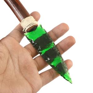 Hermosa Daga de Obsidiana Verde Pulida Hecha a Mano, Cuchillo Artesanal con Piedras Preciosas, Regalo Wiccano Premium, Elimina la Negatividad, Amuleto 8 - Product Image 2