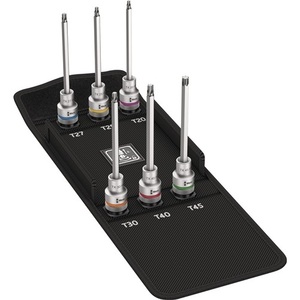 Juego de Llaves de Tubo Wera 8767 C TORX HF2 de 6 Piezas de 1/2 Pulgada con T20 y T45 - Product Image 1