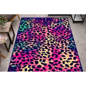 Alfombra con Estampado de Leopardo Rosa - Diseño Moderno para Sala de Estar, Cuarto de Niños, Oficina, Alfombra de Terciopelo de Lujo - Product Image 3