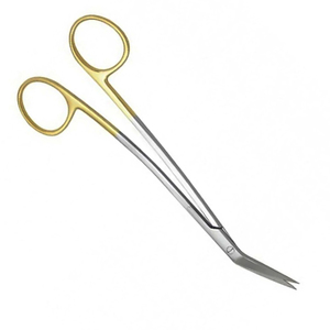 Ciseaux chirurgicaux allemands à double courbe en acier inoxydable La Grange Design Gold Tissue Dental Gum Instrument Ciseaux à gomme - Product Image 4