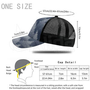 Chapeau en jean décontracté de haute qualité, couleur unie, chapeau en jean le plus vendu, chapeau en jean à impression par sublimation - Product Image 6