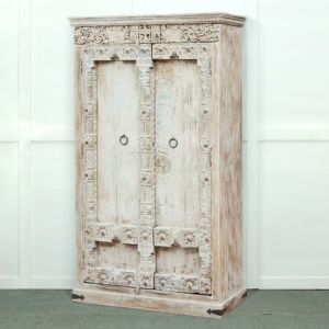 เดิมโบราณประตูเก่าตู้ไม้ตู้เสื้อผ้า Almirah การทำสำเนาเฟอร์นิเจอร์ในยึดรีไซเคิลไม้ชนบทเสร็จสิ้น - Product Image 3