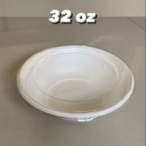 Bol à salade biodégradable de haute qualité en bagasse de canne à sucre de 32 oz, écologique, jetable, pour la préparation des repas, la vente à emporter, la restauration en ligne - Product Image 1