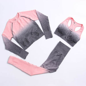 Conjunto Deportivo de 3 Piezas de Secado Rápido para Tenis, Gimnasio y Yoga: Top, Leggings y Chaqueta - Product Image 3