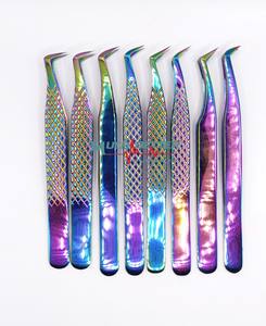 Pinzas multicolores profesionales de alta calidad con material de acero inoxidable MOQ bajo y textura de punta de fibra - Product Image 2